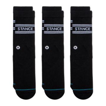Stance Unisex Basic 3 Pack Crew Socks  - Black