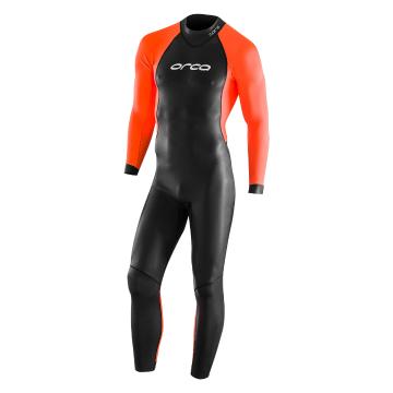 Orca 2022 Men's Core Openwater Hi Vis Wetsuit - Black/Orange