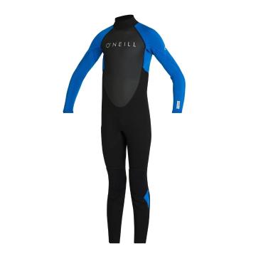 O'Neill Boys Reactor Back Zip 3/2 Steamer Wetsuit - Blk/Ultrablue