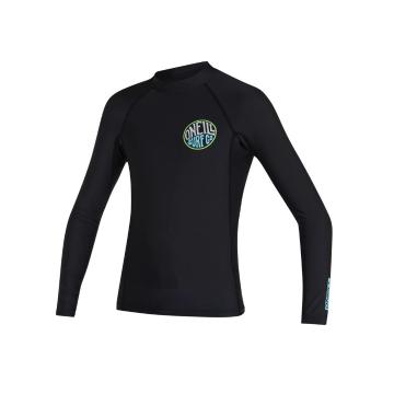 O'Neill Boys Reactor UV Long Sleeve Rash Vest - Black