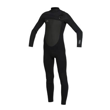 O'Neill Youth Focus Chest Zip Sealed Full 4/3mm Wetsuit - Black