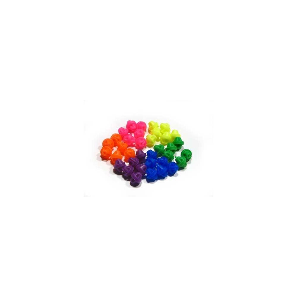 Spoke Beads Multicoloured 36pc