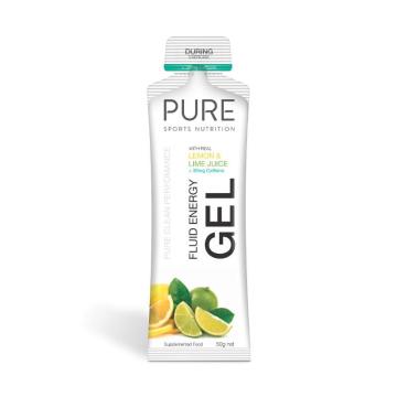 Pure Sports Nutrition Fluid Energy Gel - Lemon Lime + Caffeine