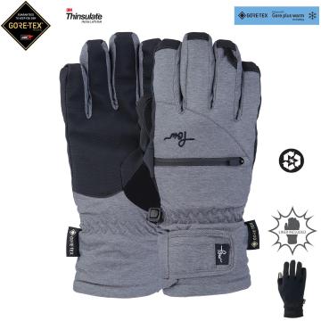POW Women's Cascadia GTX Short Gloves +WARM - Grey