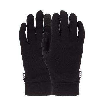 POW Youth Merino Liner Gloves - Black
