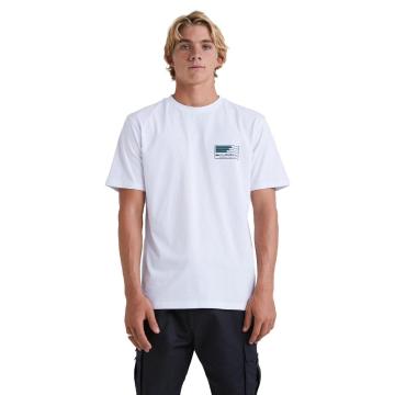 Quiksilver Waterman Land And Sea Short Sleeve Tee - White