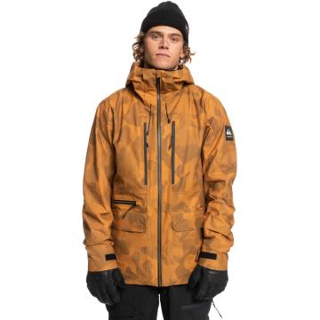 Quiksilver Men's Carlson Stretch Quest Jacket - Buckthorn Brown Fade Out Camo