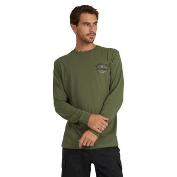 Quiksilver Men's Off Track Long Sleeve Tee - Four Leaf Clover