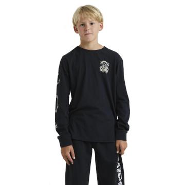 Quiksilver Youth Outer Reed Long Sleeve T-Shirt - Black