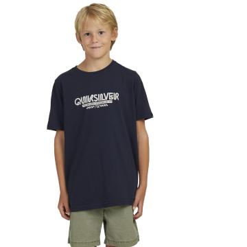 Quiksilver Youth Omni Check Short Sleeve T Shirt - Navy Blazer