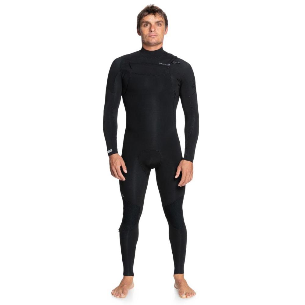 Quiksilver Everyday Sessions 3/2 Chest Zip Wetsuit - Black ...