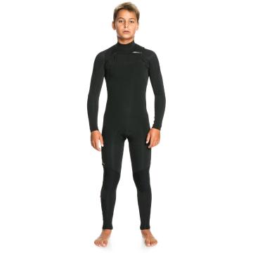 Quiksilver Boys Everyday Sessions B 3/2 Chest Zip Wetsuit - Black