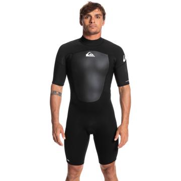 Quiksilver Men's 2/2 Prologue Short Sleeve Back Zip Springsu - Black