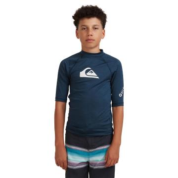 Quiksilver 2022 Youth All Time Short Sleeve - Navy Blazer Heather