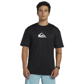 Quiksilver Solid Streak Short Sleeve Surf Shirt - Black