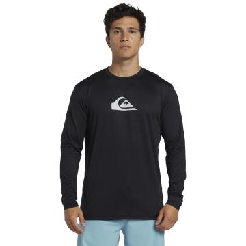 Quiksilver Solid Streak Long Sleeve Surf T-Shirt - Black