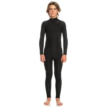 Quiksilver Boys Everyday Sessions 3/2 Chest Zip Wetsuit - Black