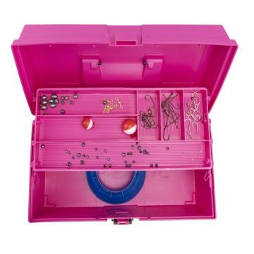 Plano 100 Piece Kids Tackle Kit - Pink