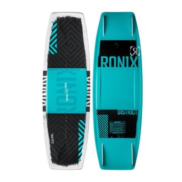 Ronix 2022 District Wakeboard 138cm - District Boots 7-11.5 - Black/White