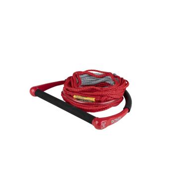 Ronix 2023 Combo 1.0-TPR Grip 65ft 4-Sec PE Rope - Red / Grey