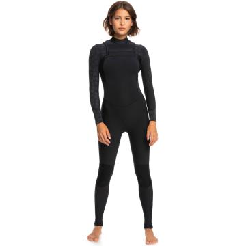 Roxy 3/2 Swell Series Chest Zip GBS Wetsuit - Matte Anthracite