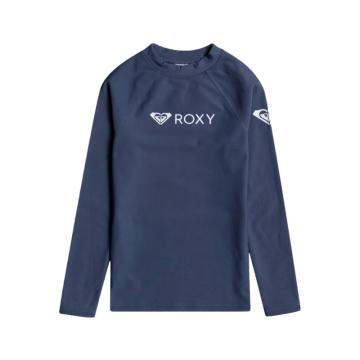 Roxy 2022 Youth Heater Long Sleeve Lycra Rash Vest - Mood Indigo