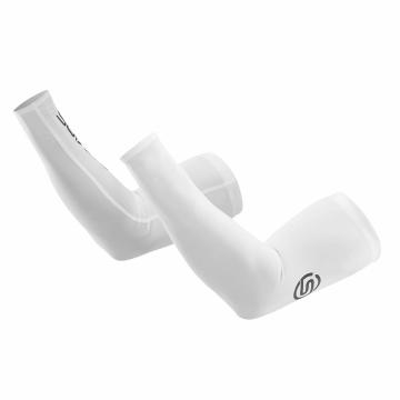 Skins White 1-Series Arm Sleeves - White / Prcvcloudypink