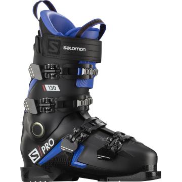 Salomon 2021 Men's S/PRO 130 Ski Boots - Black/Race Blue/Red