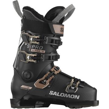 Salomon Women's S/PRO ALPHA 90 W Ski Boots - Black / Pink / Gold / MetallicSilver