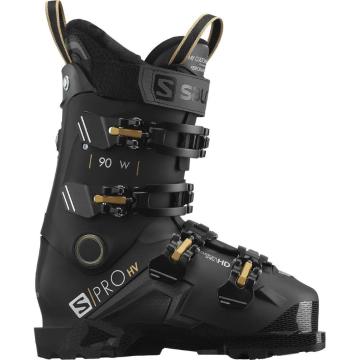 Salomon Women's S/PRO HV 90 Ski Boots - Black / Belluga / Golden Glaw