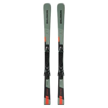 Salomon 2025 E S/Max 8 XT Skis + M11 GW F80 - Oil Green / Black