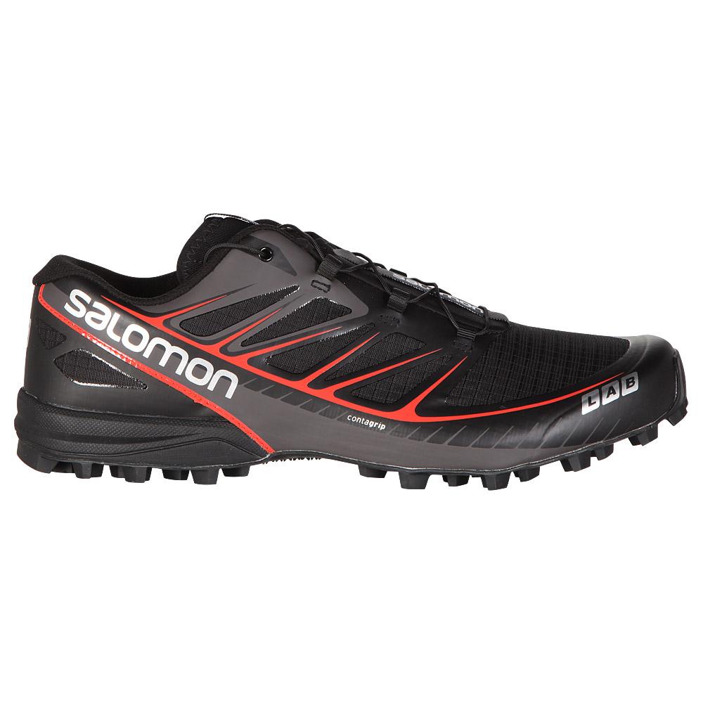 Salomon 2015 S-Lab Trail Shoes - Black/Black/Racing Red |