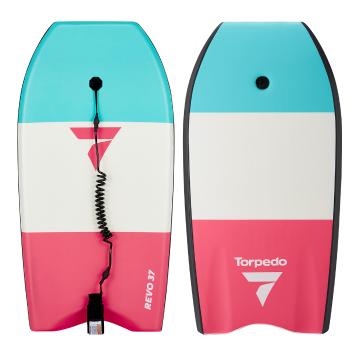 Torpedo7 Revo Bodyboard 37in - Aqua / White / Pink