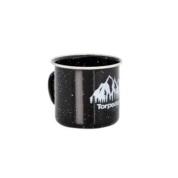 Torpedo7 Logo Enamel Mug 300ml - Black