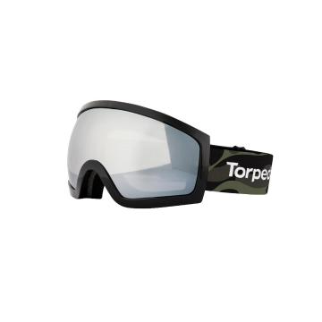 Torpedo7 Adults Carve Snow Goggles - Green Camo / Black