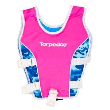 Torpedo7 Kids Swim Vest - Fluro Pink - Hot Pink