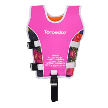 Torpedo7 Kids Swim Vest - Pink/Floral