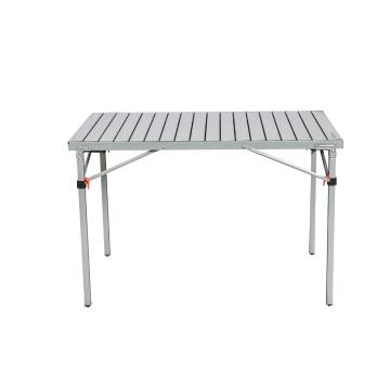 Torpedo7 Deluxe Fold Up Camp Table - Steel / Light Steel
