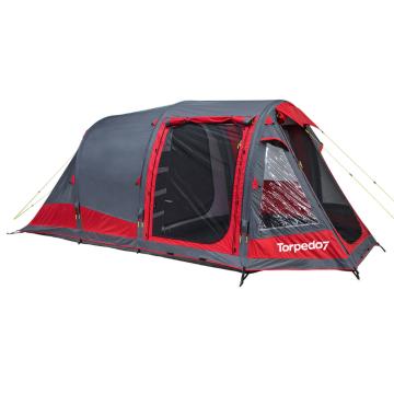 Torpedo7 Seconds Air Series 300 Inflatable Tent - Chilli Red/Grey