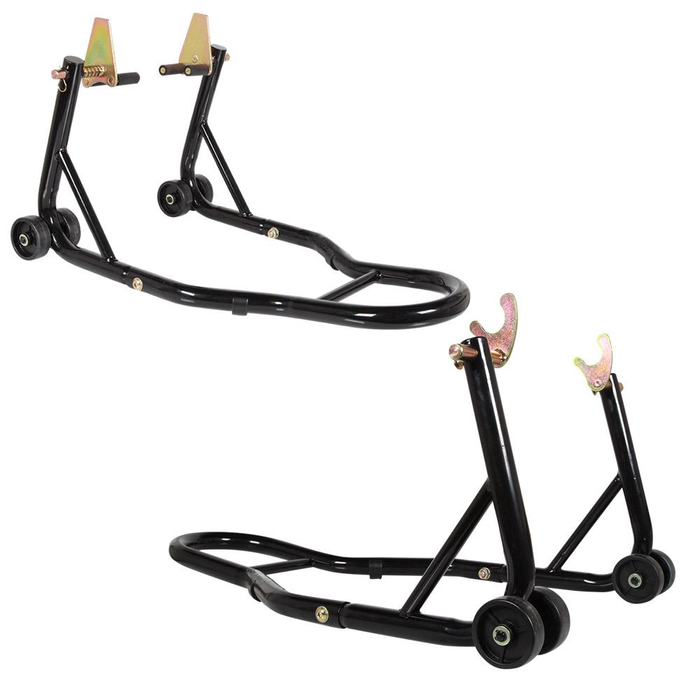 Motorcycle Front & Rear Lift Stand Set