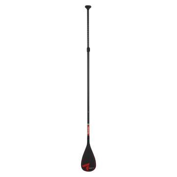 Torpedo7 Comp Full Carbon SUP Paddle - 3 piece - Black Red