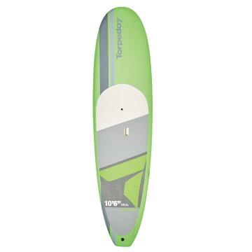 Torpedo7 EVS-HDPE Soft Top SUP & Paddle Combo 10'6" - Lime Green/Grey