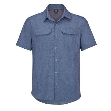 Torpedo7 Men's Short Sleeve Breeze Vent Shirt - Denim Blue