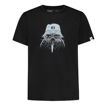Torpedo7 Men's Short Sleeve Merino Print T-Shirt - Black