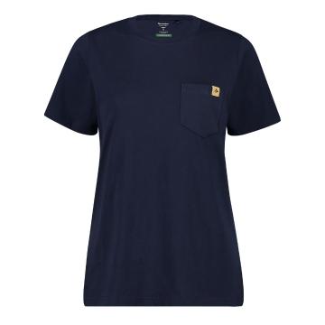 Torpedo7 Women's Ecopulse Organic Chest Pocket T-Shirt - Navy Blazer