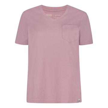 Torpedo7 Woman's Short Sleeve Organic Chest Pocket T-Shirt - Elderberry