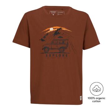 Torpedo7 Men's Ecopulse Short Sleeve Explore Graphic T-Shirt - Henna