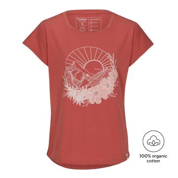 Torpedo7 Women's Ecopulse Explore Graphic T-Shirt - Dusty Cedar