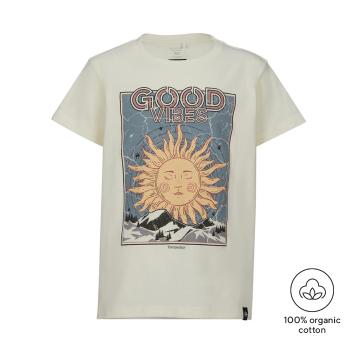 Torpedo7 Girls Organic Graphic Short Sleeve Sun T-Shirt - Egret