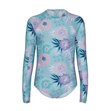Torpedo7 Youth Oasis Long Sleeve Swimsuit - Floral